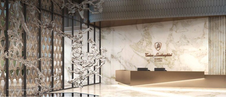 Living Room, signature-global-tonino-lamborghini-residences 3 Bedroom 2050 Sq.Ft. Apartment In Sector 71 Gurgaon 10446769