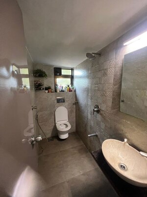 Bathroom in 1 BHK Apartment at Sandesh Nagar – for Rent