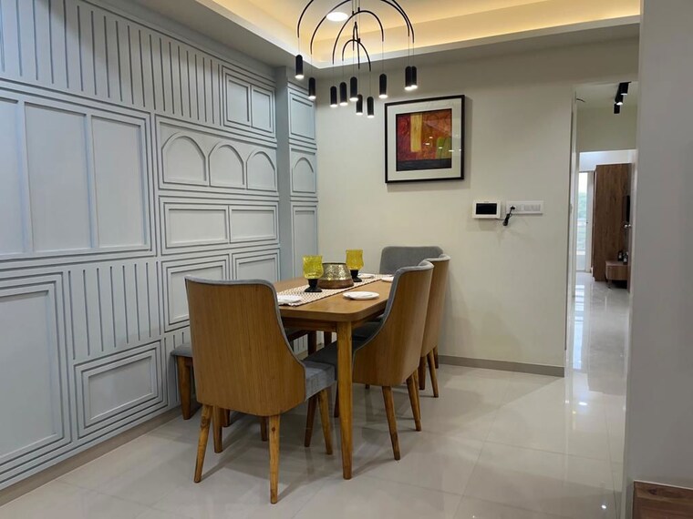 Dinning Area, aries-empyrean-courtyard-2 3 Bedroom 840 Sq.Ft. Apartment In Kalali Vadodara 10446880