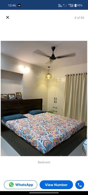 Bedroom in 1 BHK Apartment at Lodha Crown Quality Homes, Majiwada – for Rent