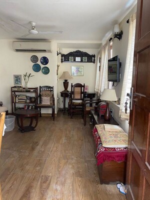 Living Room in 3 BHK Builder Floor at Sarvodaya Enclave – for Rent