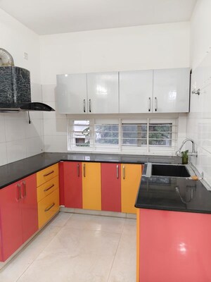 Kitchen in 2 BHK Builder Floor at Vijaya Bank Layout – for Rent
