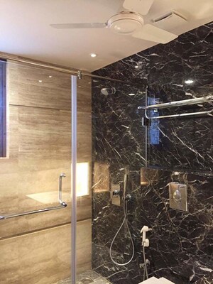 Bathroom in 4 BHK Builder Floor at Panchsheel Park – for Rent