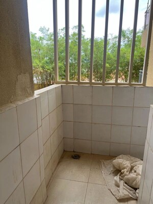 Balcony in 3 BHK Apartment at Bhartiya Nikoo Homes, Thanisandra Main Road – for Rent
