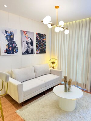 Living Room in Studio Apartment at M3M My Den, Sector 67 – for Rent