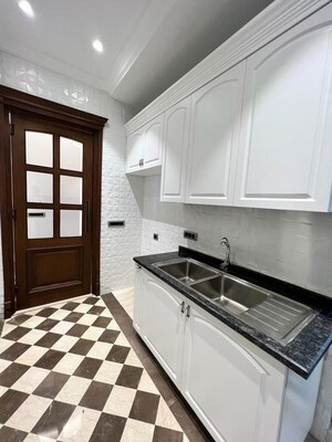 Kitchen in 3 BHK Builder Floor at Sushant Lok I – for Rent