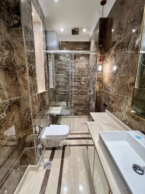 Attached Bathroom in 3 BHK Builder Floor at Sushant Lok I – for Rent