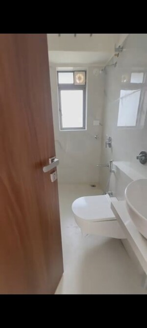 Bathroom in 3 BHK Apartment at Sandesh Nagar – for Rent