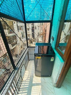 Balcony in 3 BHK Builder Floor at Greater Kailash I – for Rent