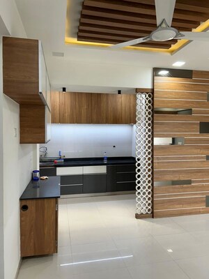 Kitchen in 3 BHK Apartment at Aaryan Anmol, Shilaj – for Rent