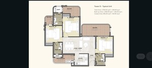 Floor Plan in 3 BHK Apartment at Arihant Seasons, Sector 22d Yamuna Expressway – for Sale
