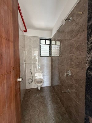Bathroom in 3 BHK Apartment at Shaligram Pavillia, Gahunje – for Rent