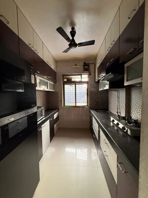 Kitchen in 1 BHK Apartment at Krishna Greenland Park Vastu Federation, Ghodbunder Road – for Rent