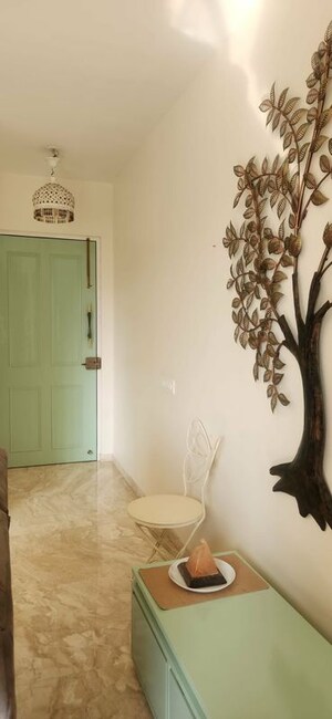 Bathroom in 1 BHK Apartment at Krishna Greenland Park Vastu Federation, Ghodbunder Road – for Rent