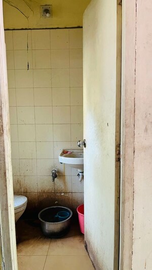 Bathroom in 3 BHK Apartment at Sarthi Apartments, Ghatlodia – for Rent
