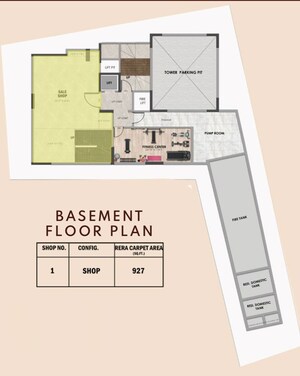 Floor Plan in  Showroom at Sanghvi Morya, Dadar West – for Sale