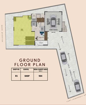 Floor Plan in  Showroom at Sanghvi Morya, Dadar West – for Sale