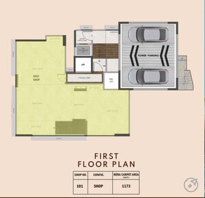 Floor Plan in  Showroom at Sanghvi Morya, Dadar West – for Sale