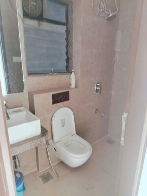 Bathroom in 2 BHK Apartment at Sunteck Avenue 2, Goregaon West – for Rent