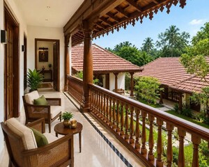 Balcony in 4 BHK Villa at Kaiparambu jn – for Sale