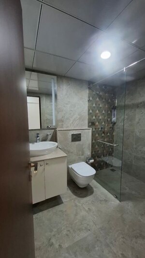 Bathroom in 3 BHK Apartment at Defence Colony – for Rent