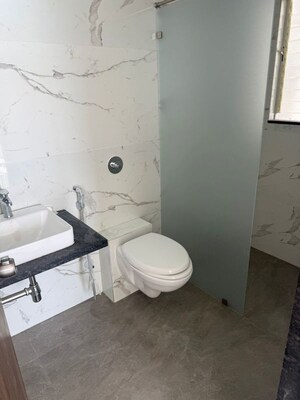 Bathroom in 3 BHK Apartment at Goel Ganga Serio, Kharadi – for Rent