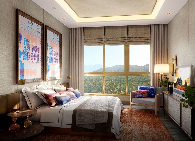 Bedroom, goel-ganga-platinum 3.5 Bedroom 1530 Sq.Ft. Apartment In Kharadi Pune 10448012