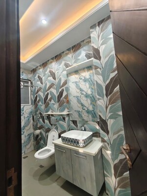 Bathroom in 3 BHK Builder Floor at Kalkaji – for Rent