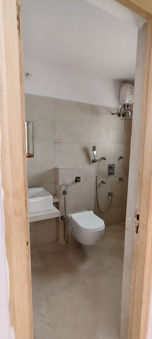 Bathroom in 2.5 BHK Apartment at Puranik Rumah Bali, Ghodbunder Road – for Rent