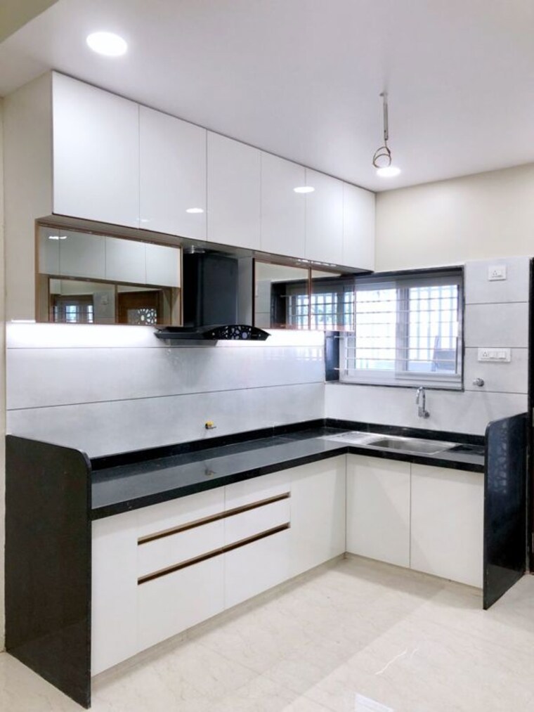 Kitchen, mks-shiva-market 3 Bedroom 1000 Sq.Ft. Builder Floor In Pitampura Delhi 10448105