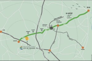  Plot – Map Location View at Signature Global City of Colours, Nh 8 - for Sale