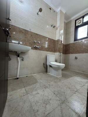 Bathroom in 2 BHK Apartment at Chattarpur – for Rent