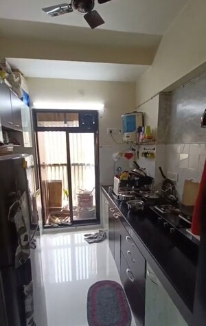 Kitchen in 1 BHK Apartment at Sunflower Co Op Hsg Soc, Mira Road – for Rent