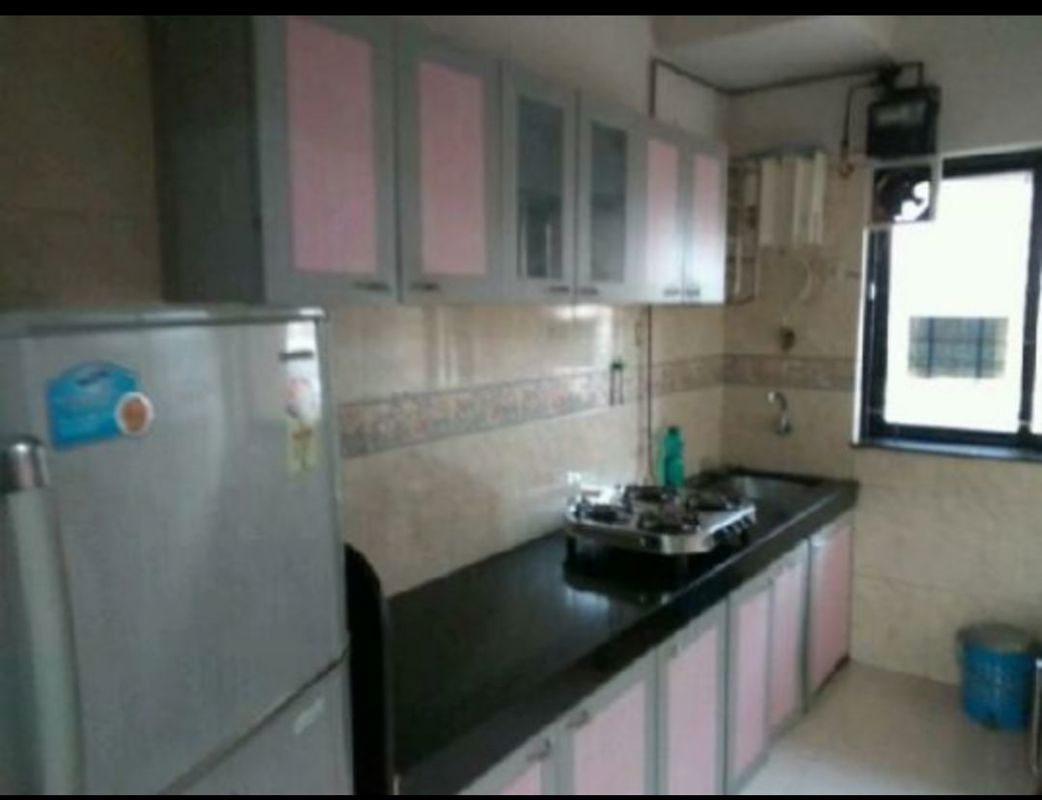 Kitchen in 1 BHK Apartment at K Rahega Palm Springs, Malad West – for Rent