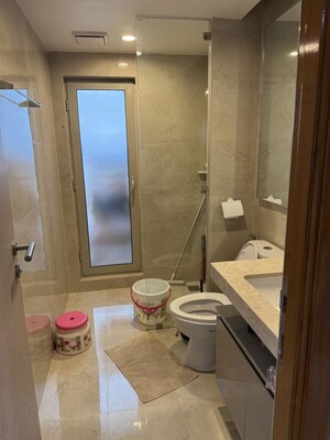 Bathroom in 3 BHK Apartment at One Hiranandani Park Barrington, Ghodbunder Road – for Sale