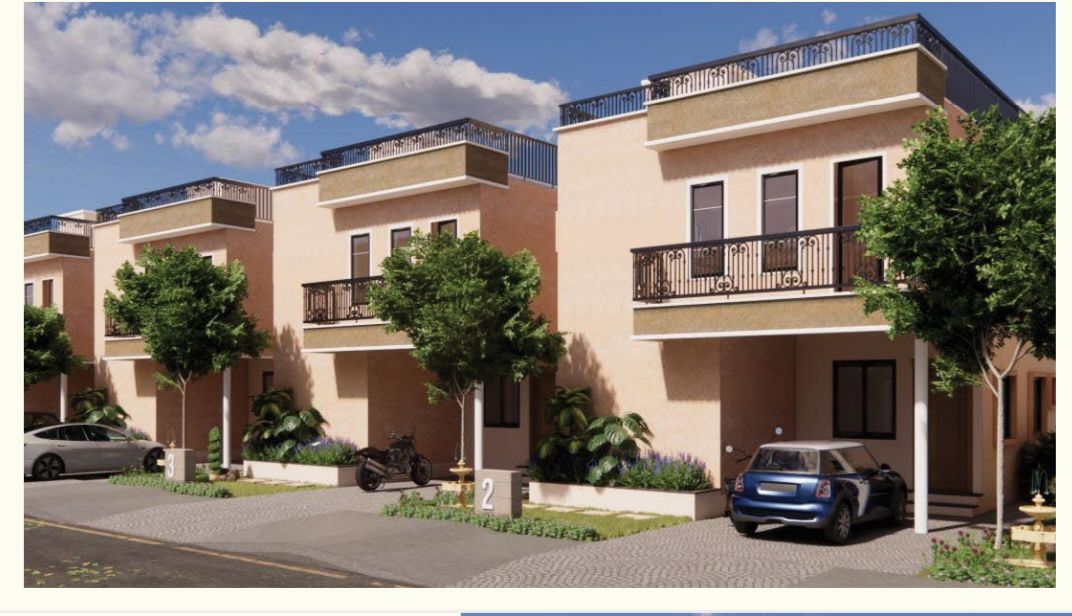 4 BHK + Pooja Room 280 Sq.Yd. Villa in Janapriya Olive County
