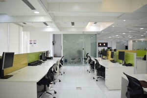 Team Area in  Office Space at Krishna Towers, Benz Circle – for Rent