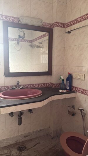 Bathroom in 2 BHK Builder Floor at East Of Kailash – for Rent