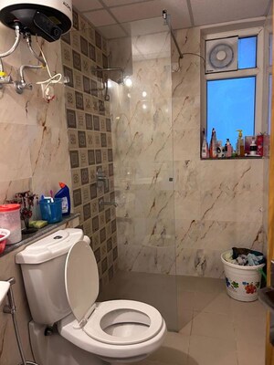 Bathroom in 3 BHK Apartment at Ramprastha Primera, Sector 37d – for Rent