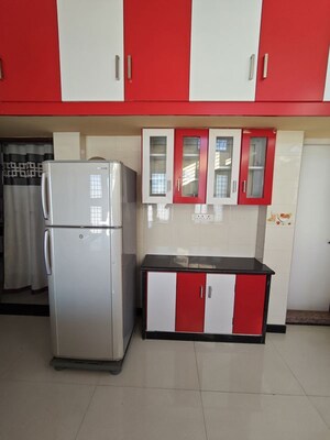 Kitchen in 1 RK Builder Floor at Karumandapam – for Rent