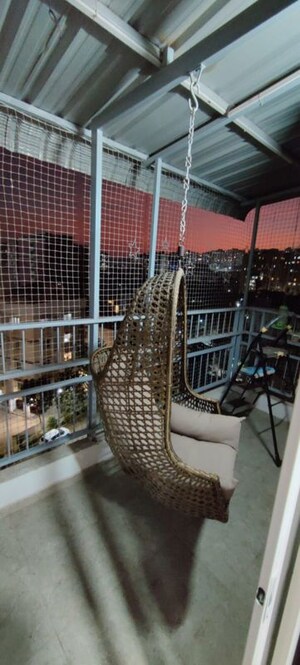 Balcony in 3 BHK Apartment at Blue 27th Avenue, Bavdhan – for Rent