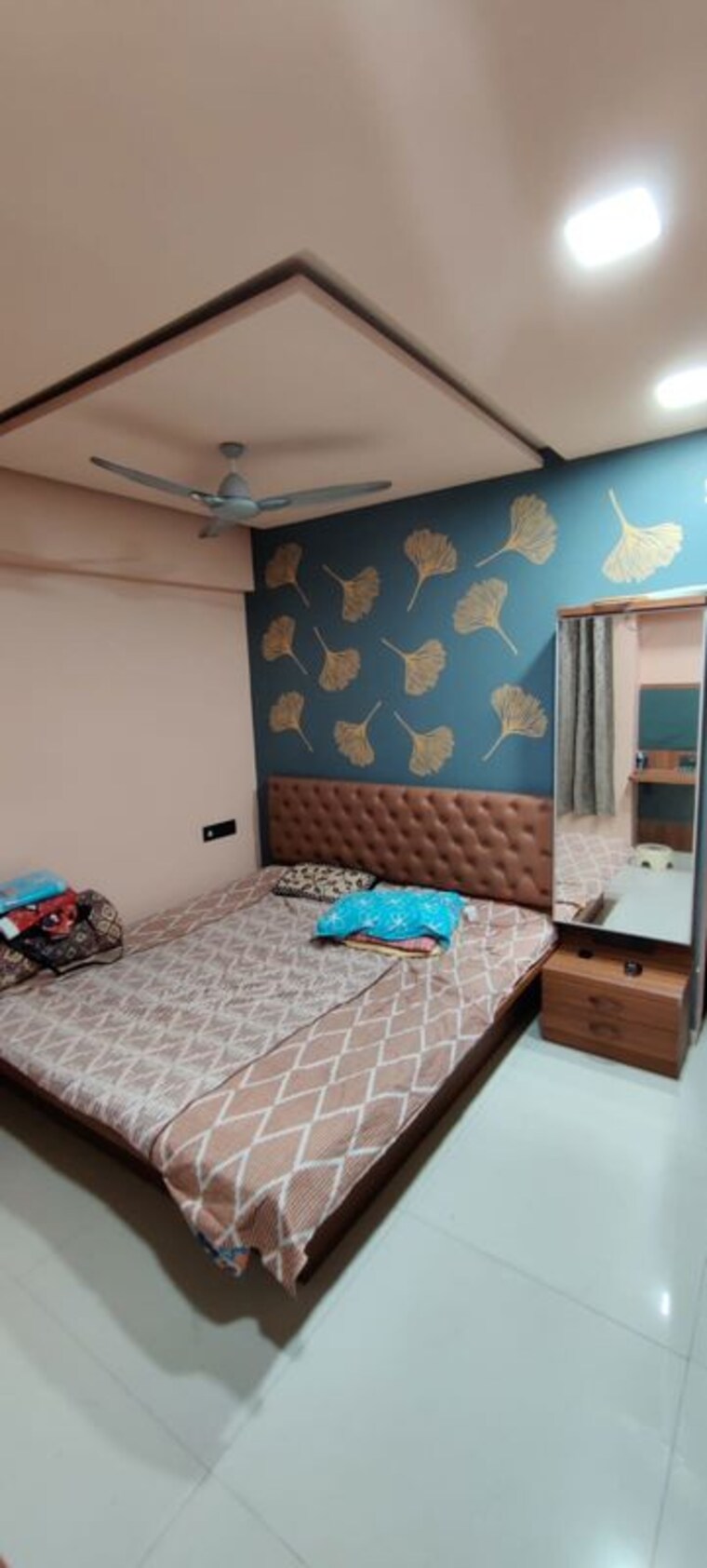 Bedroom, blue-27th-avenue 3 Bedroom 1100 Sq.Ft. Apartment In Bavdhan Pune 10448432
