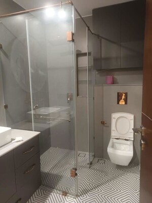 Bathroom in 3 BHK Builder Floor at Saket – for Rent
