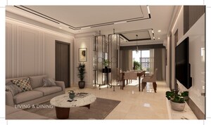 Living Room in 3 BHK Apartment at Saligramam – for Sale
