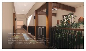 Corridor in 3 BHK Apartment at Saligramam – for Sale