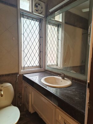 Bathroom in 3 BHK Builder Floor at Greater Kailash I – for Rent