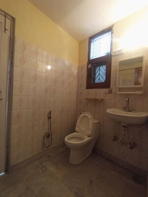 Bathroom in 3 BHK Builder Floor at East Of Kailash – for Rent