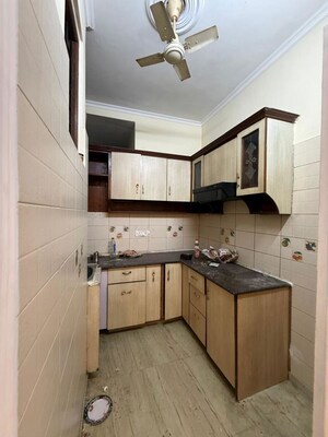 Kitchen in 2 BHK Builder Floor at Kalkaji – for Rent