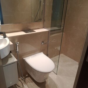 Bathroom in 1 BHK Apartment at Hiranandani Highland, Powai – for Rent