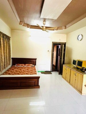 Living Room in 2 BHK Apartment at Wadgaon Sheri – for Rent